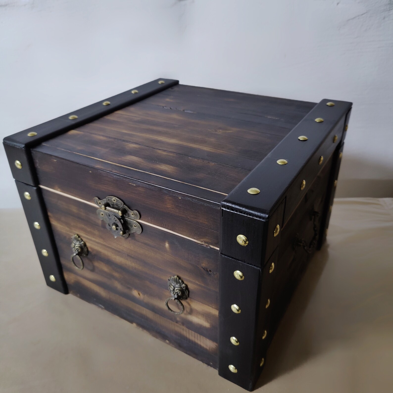 Wooden Box for Book Collection Handmade Treasury Wizard Casket Etsy