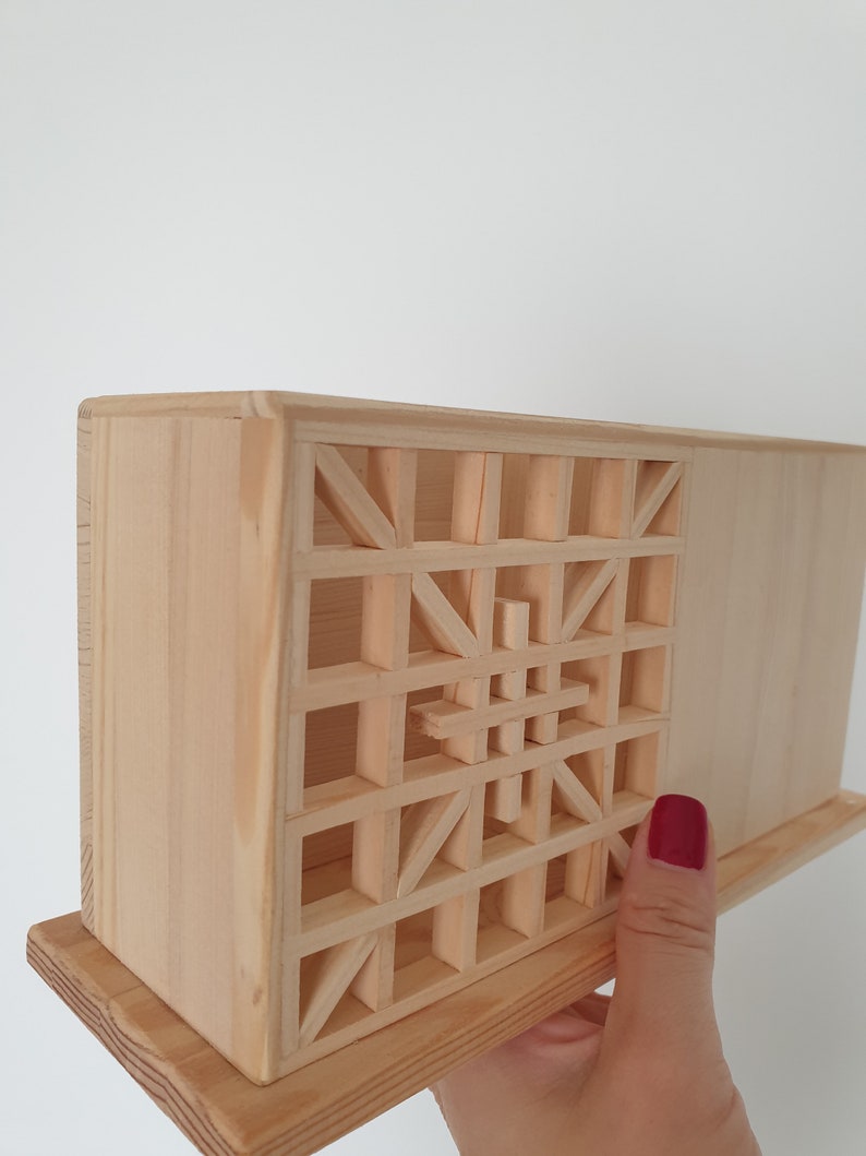 Wooden Kumiko Organizer Table Shelf Stand for Office Kitchen Etsy