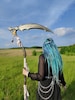 Scythe, Grim Reaper Cosplay, Death Sickle, Witch Cosplay, Wooden costume weapons, alder 