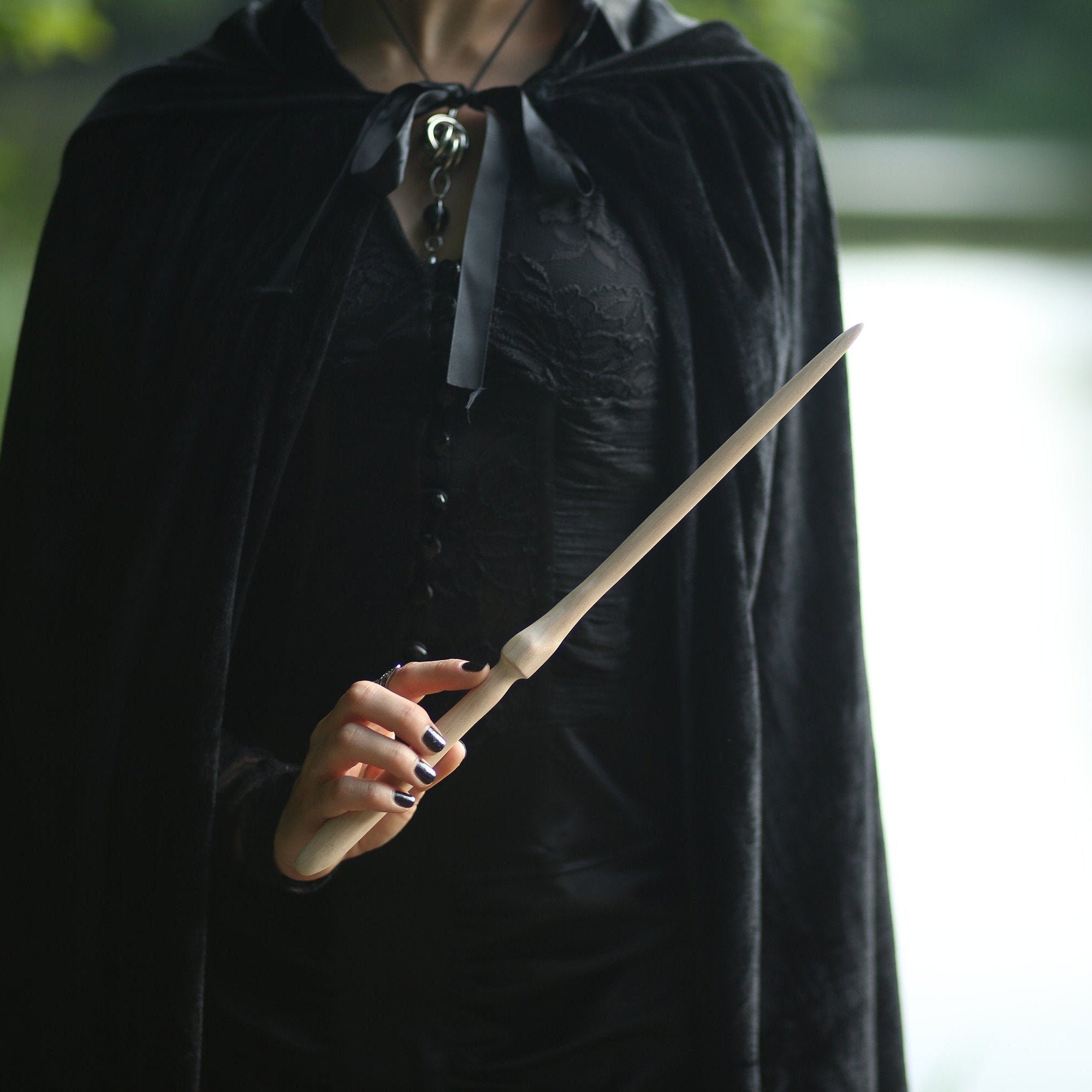 Fagus Magic Wand Spell Wand Wooden Staff Wicca Costume - Etsy