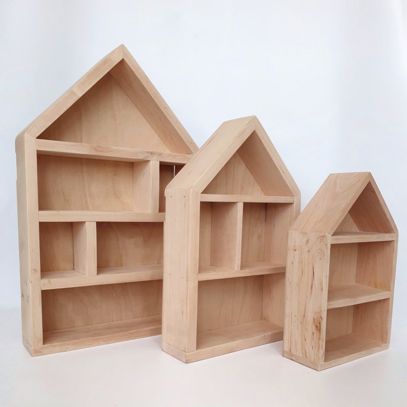House Shaped Shelf Wooden House Nursery shelf Wooden Shelf Etsy
