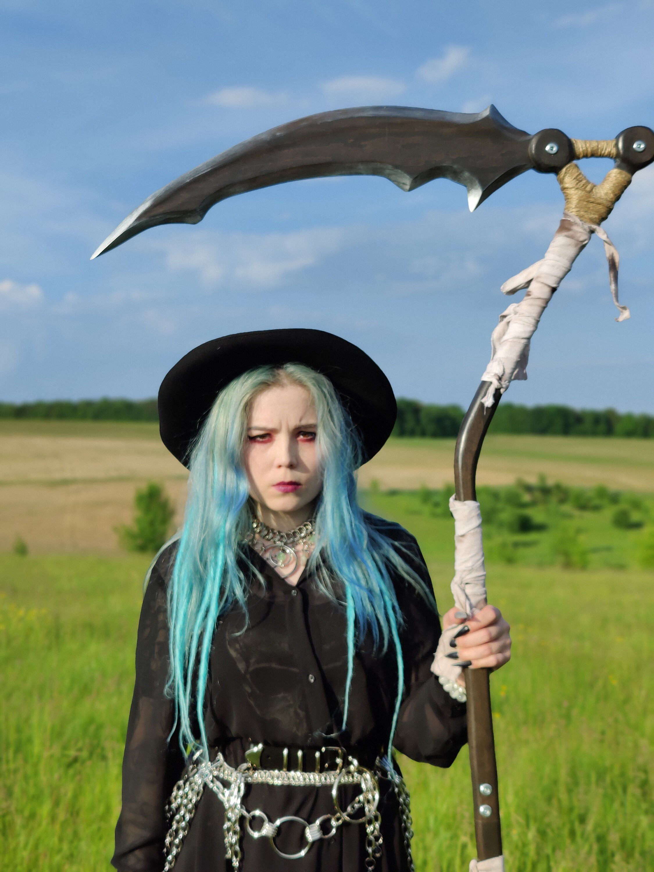 Plastik Sensenmann Sense - Halloween Kostüm Zubehör, Abnehmbar