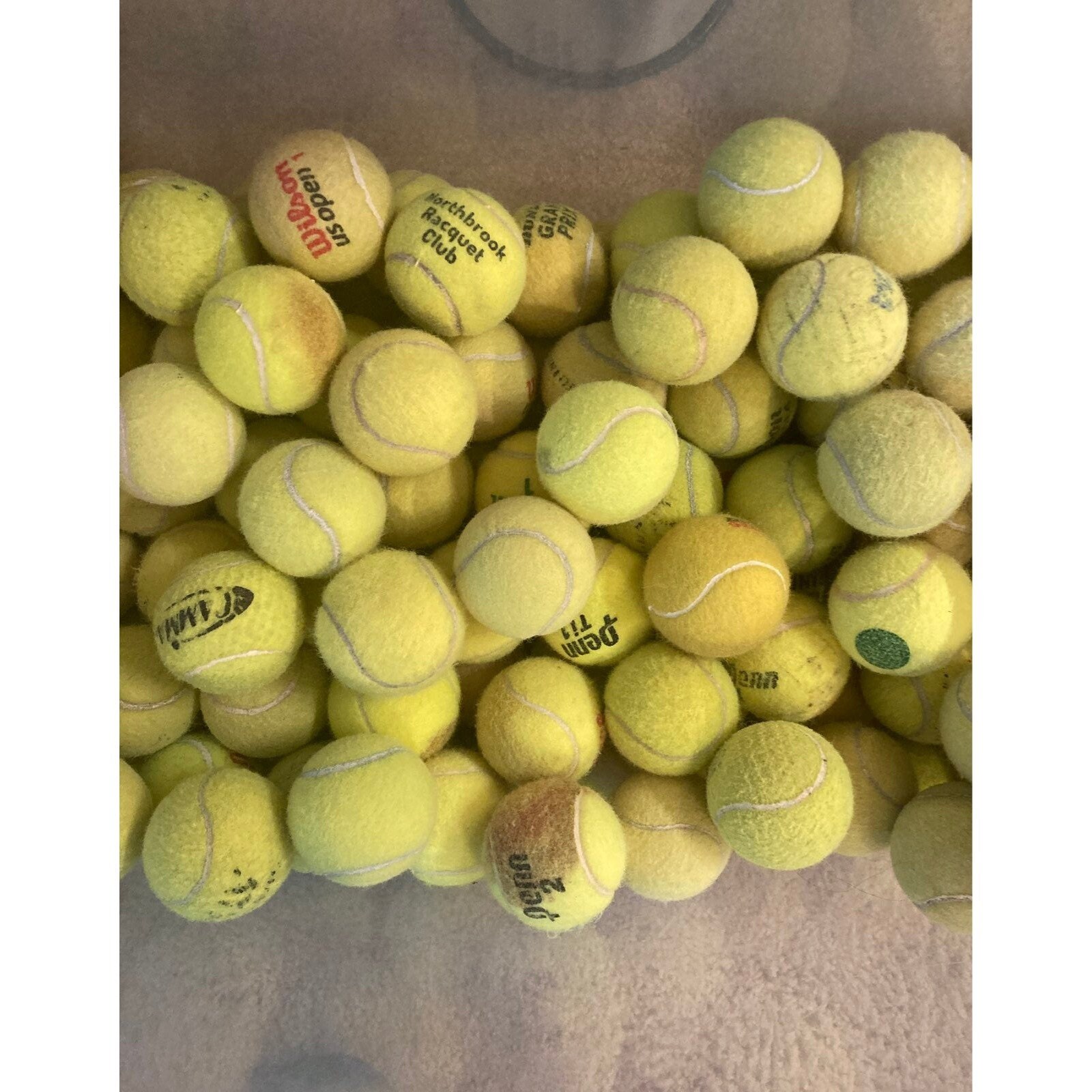 25 used tennis balls FREE FAST SHIPPING Perfect For Dogs & Play 