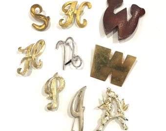 Letter J Brooch Etsy