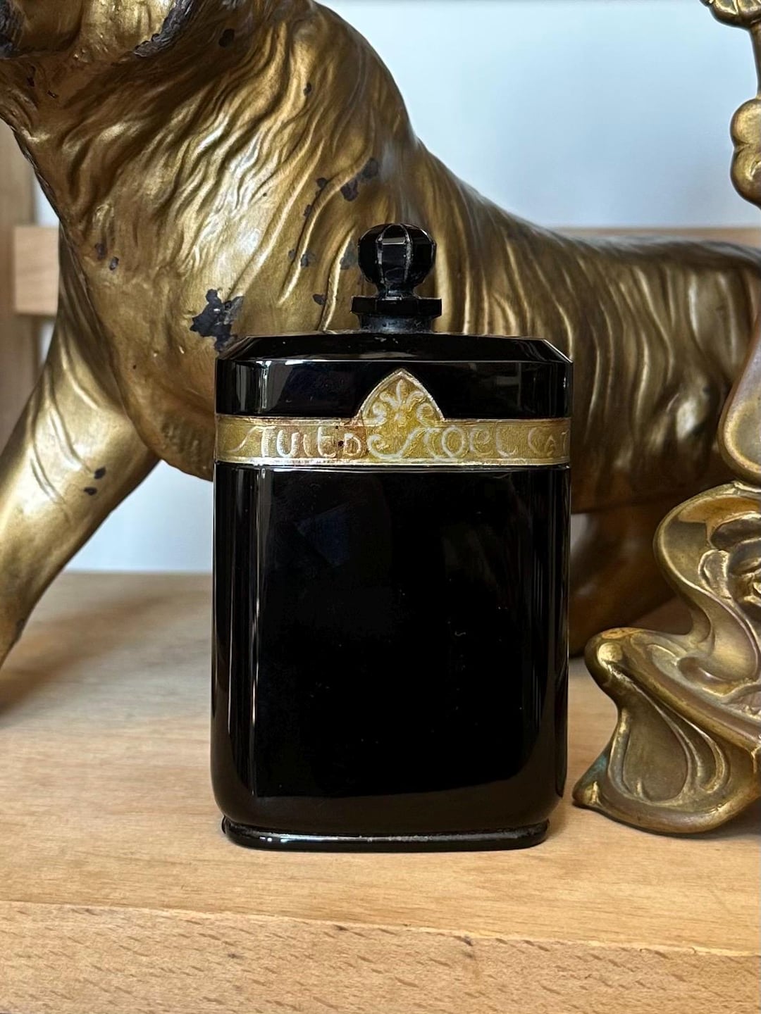 Vintage Caron Nuit De Noel Perfume Bottle France 1920s Art Deco