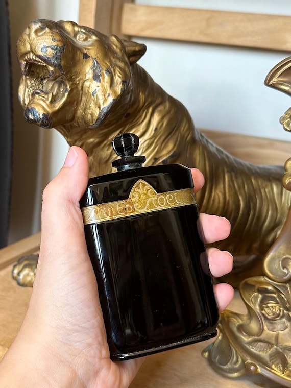 Vintage Caron Nuit De Noel Perfume Bottle France 1920s Art Deco