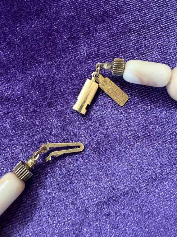 Vintage Signed PAULINE RADER Chunky Statement Fau… - image 8