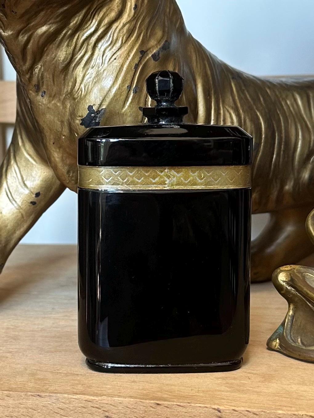 Vintage Caron Nuit De Noel Perfume Bottle France 1920s Art Deco