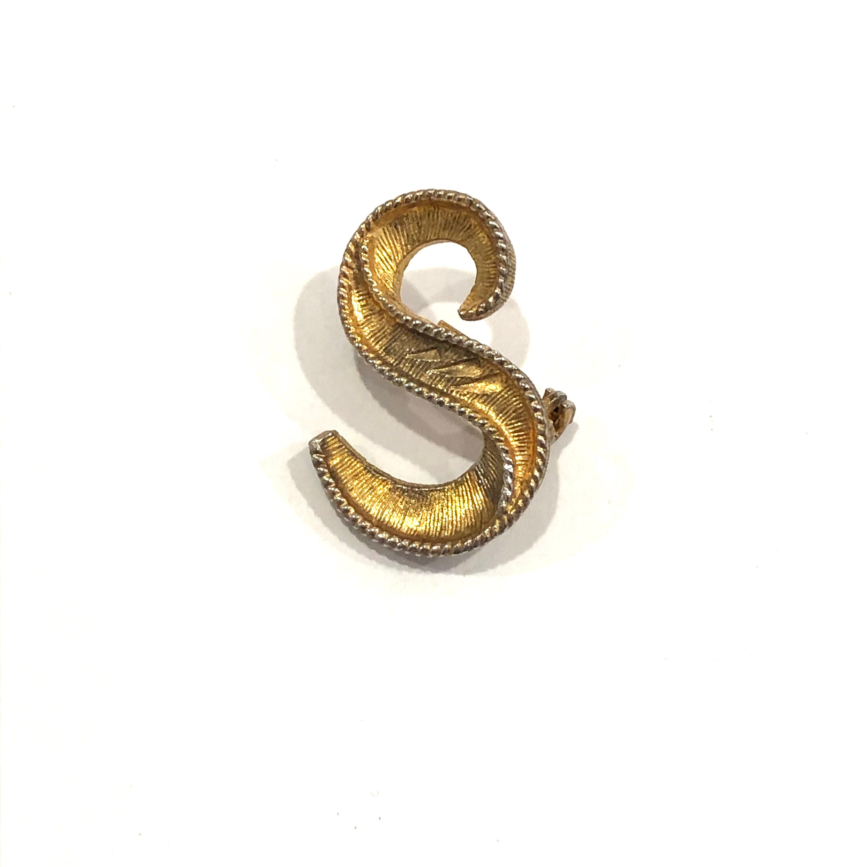 Your Choice Vintage Initial Brooches A W S N P J Brooch Etsy