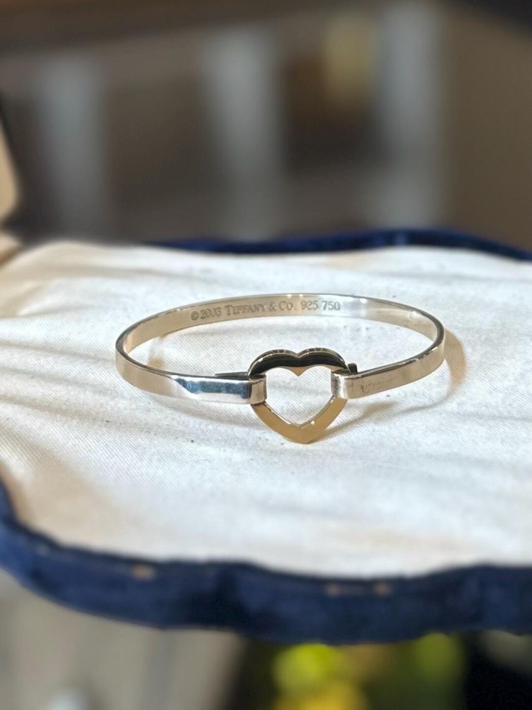 Tiffany & Co. シルバーバングル 2003年製 Tiffany & Co ティファニー 2003年 レクタングル IDプレート
