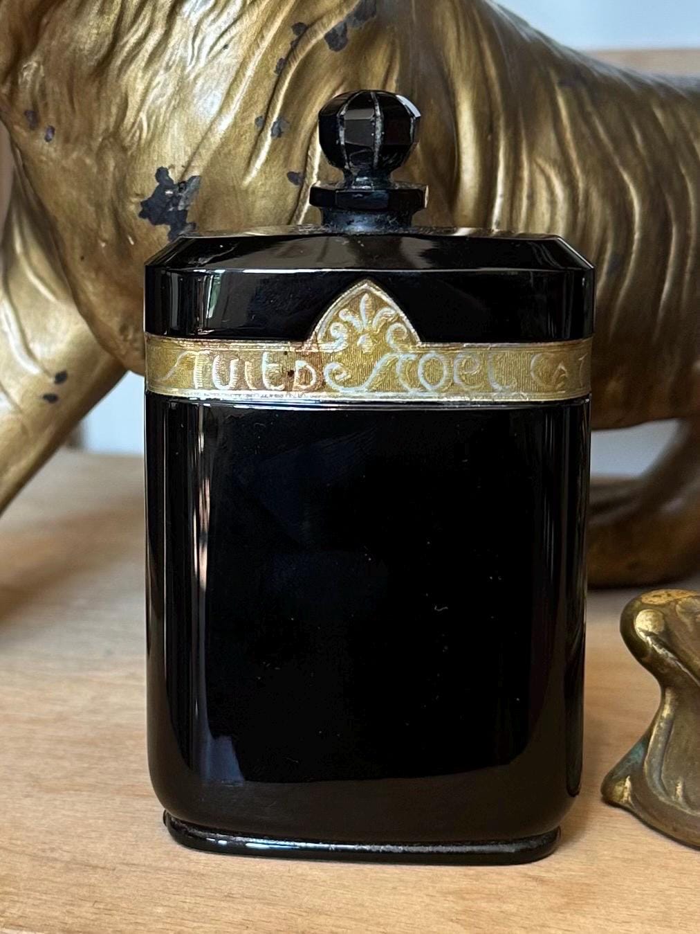 Vintage Caron Nuit De Noel Perfume Bottle France 1920s Art Deco