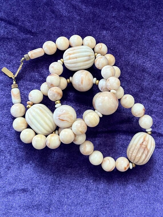 Vintage Signed PAULINE RADER Chunky Statement Fau… - image 6