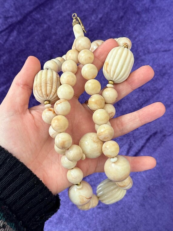 Vintage Signed PAULINE RADER Chunky Statement Fau… - image 5