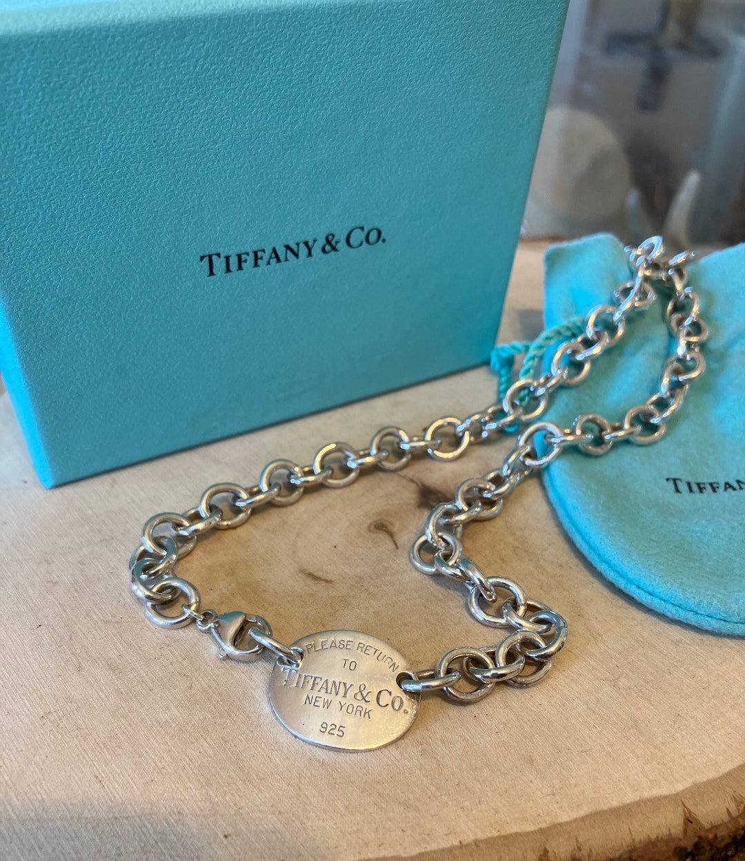 PLEASE RETURN TO TIFFANY＆CO.　925 Please Return To Tiffany & Co. 925 Heart Green Writing