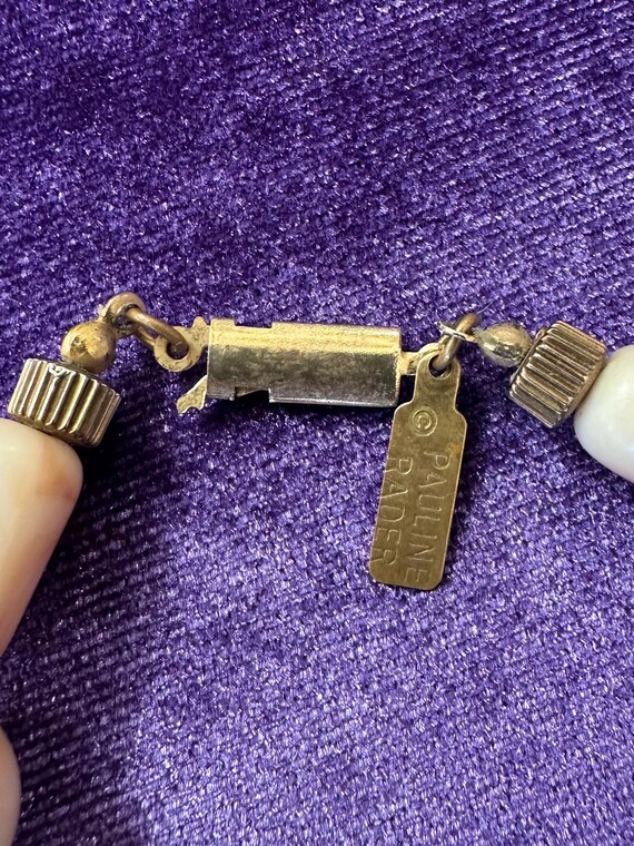 Vintage Signed PAULINE RADER Chunky Statement Fau… - image 7