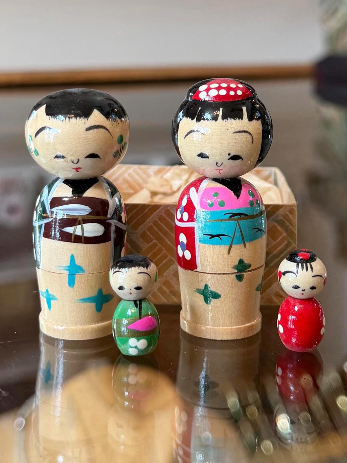 Vintage Mini Kokeshi Dolls - Etsy