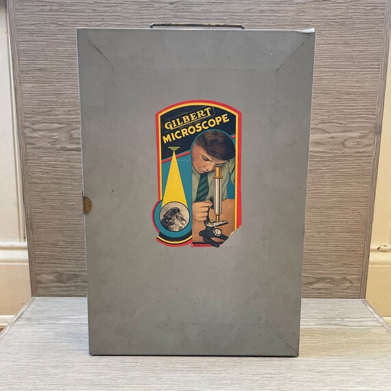 Vintage 1950s Gilbert No.11 Microscope Set | Gilbert 1950s Microscope ...