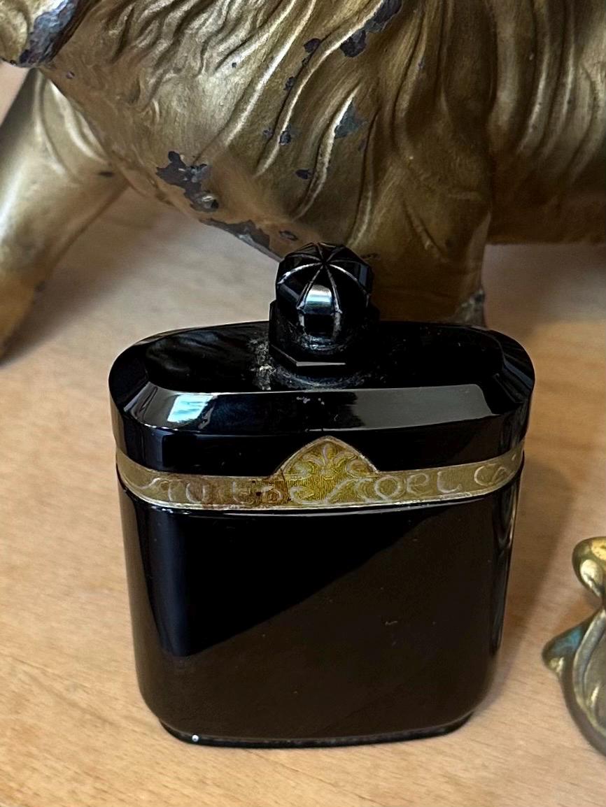 Vintage Caron Nuit De Noel Perfume Bottle France 1920s Art Deco