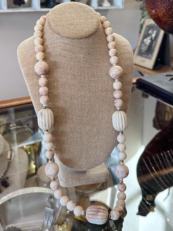 Vintage Signed PAULINE RADER Chunky Statement Fau… - image 3