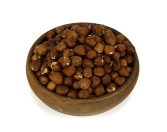 Best Quality GMO-Free. Corylus Avellana Nuts in a paper Bag Raw Shelled Hazelnut