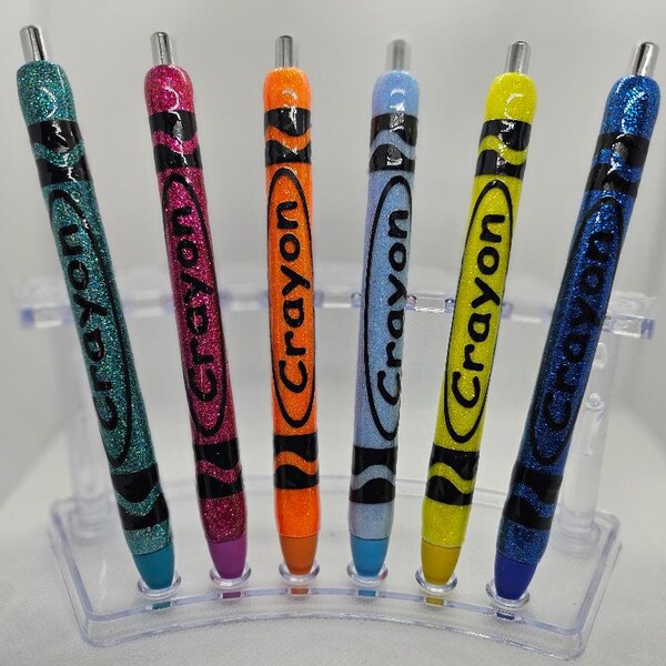 Crayon Gel Pens, pen writes the color of the tip, write with fun good for a special present.