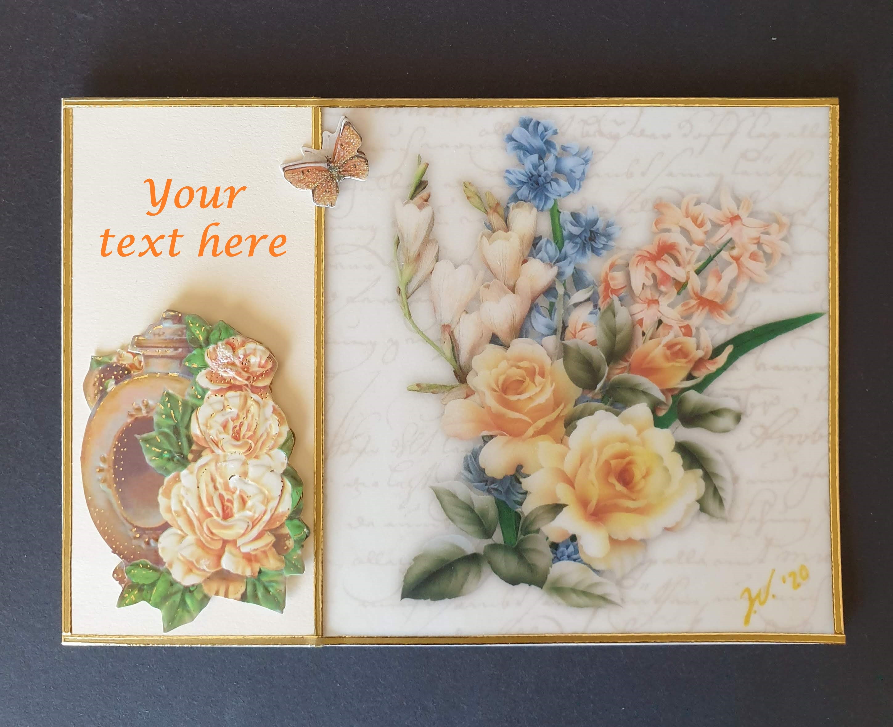 Personalized greeting card for all occasions with 3D motifs Etsy