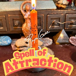 Attraction Spell Candle – Same Day Ritual to Draw Love, Passion, or Opportunities – Powerful Magick Candle Spell