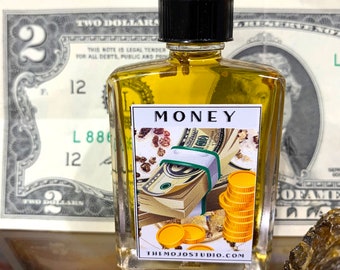 Money Oil – draw in financial security - Hoodoo Ritual Oil
