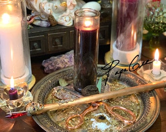 Cut and Clear 7 Day Ritual Candle Spell - Candle Altar Service for Disconnecting from the Past