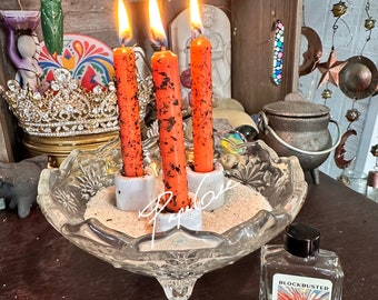 Blockbuster Triple Action Same Day Candle Spell - 3 candles - Blockbuster Ritual to remove obstacles