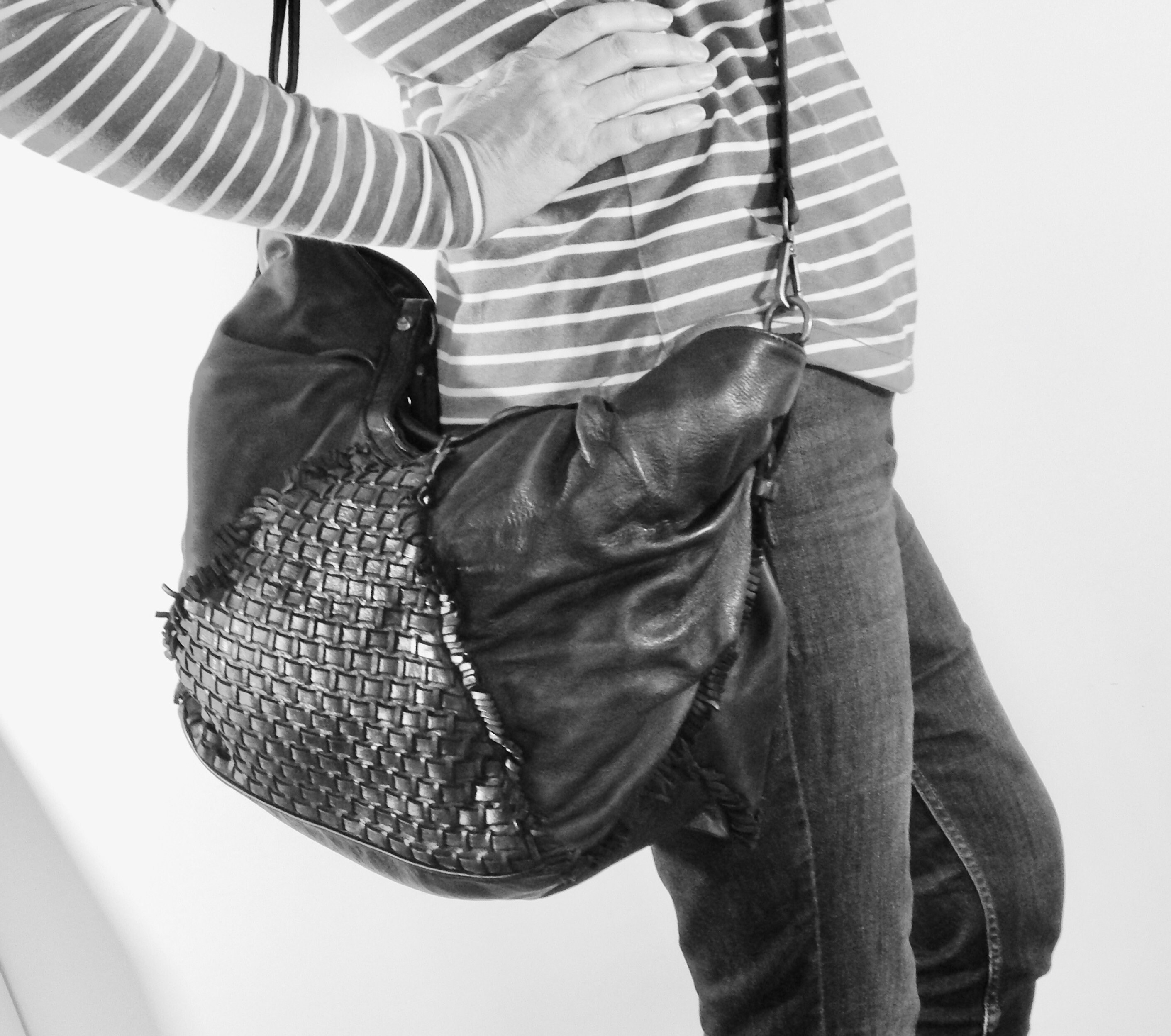 Brown Leather Boho Bag With Fringe Boho Chic Soft Shoulder Etsy Canada