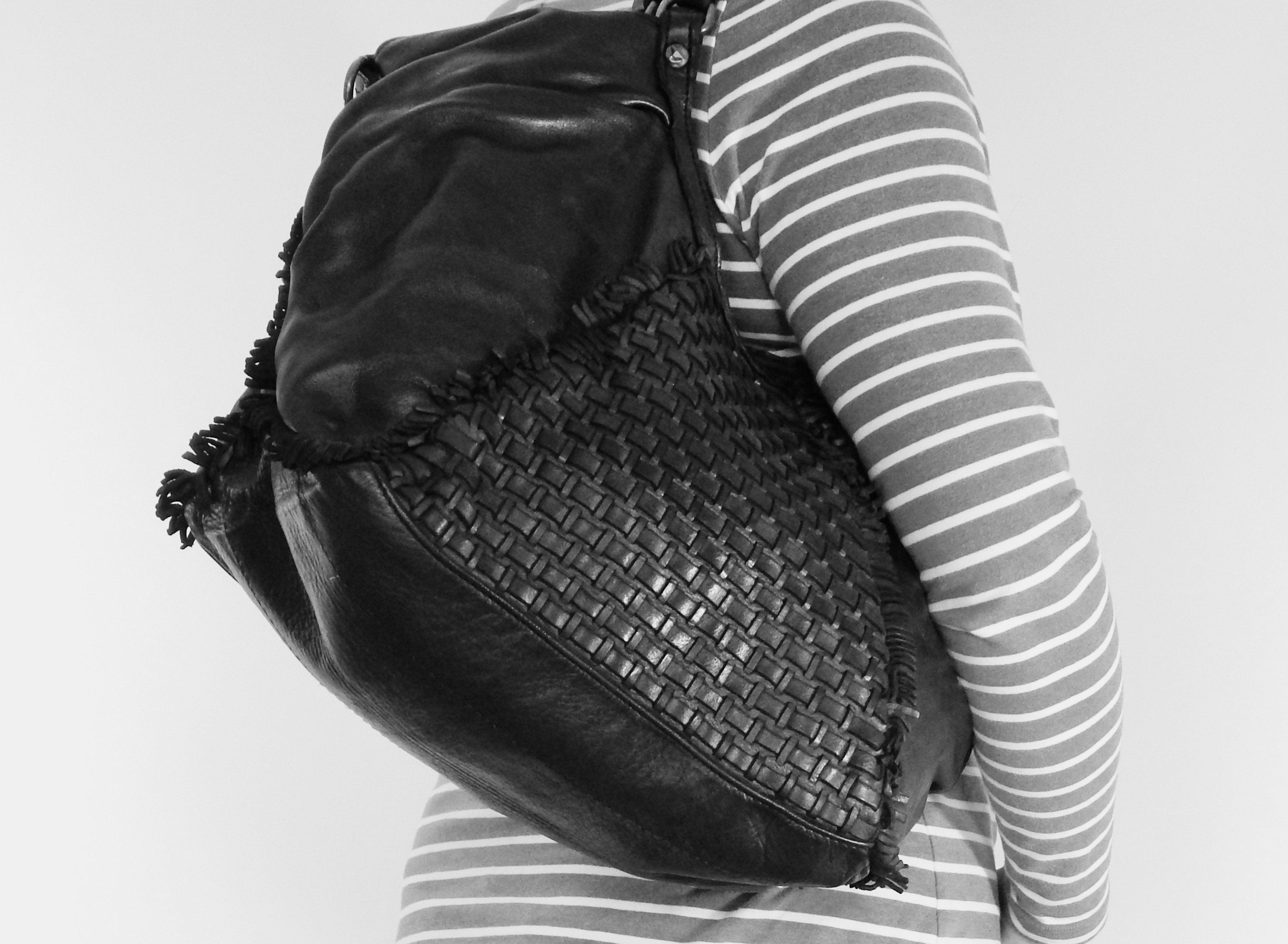 Brown Leather Boho Bag With Fringe Boho Chic Soft Shoulder Etsy Canada