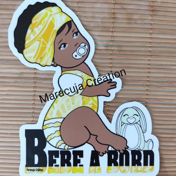 Sticker bébé à bord - IRIS DOUDOU LAPIN