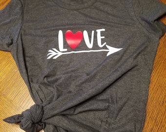 Womens Valentines shirt Love t shirt Valentines day