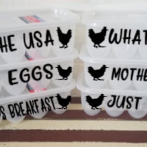 Personalized Plastic Egg Carton