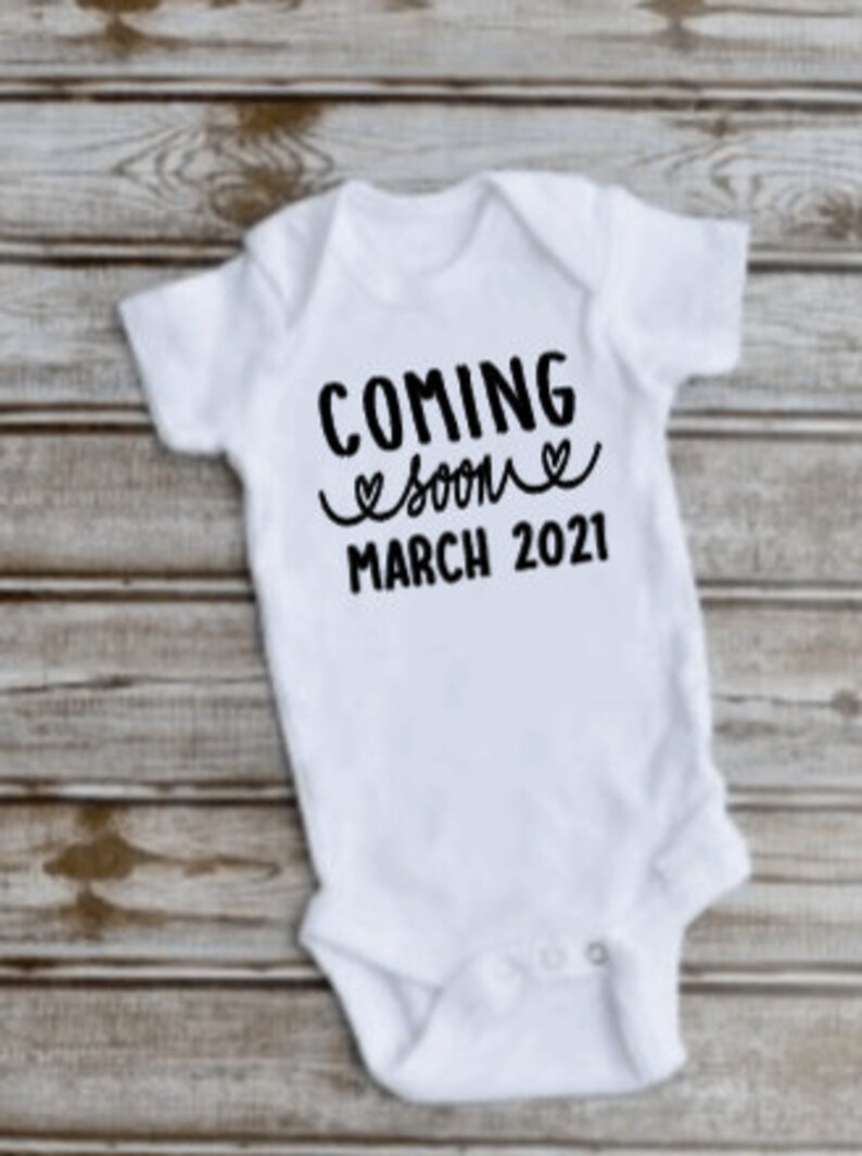 Coming soon Baby announcement Onesie