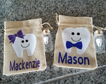 Personalized Tooth Fairy Bag and Jar