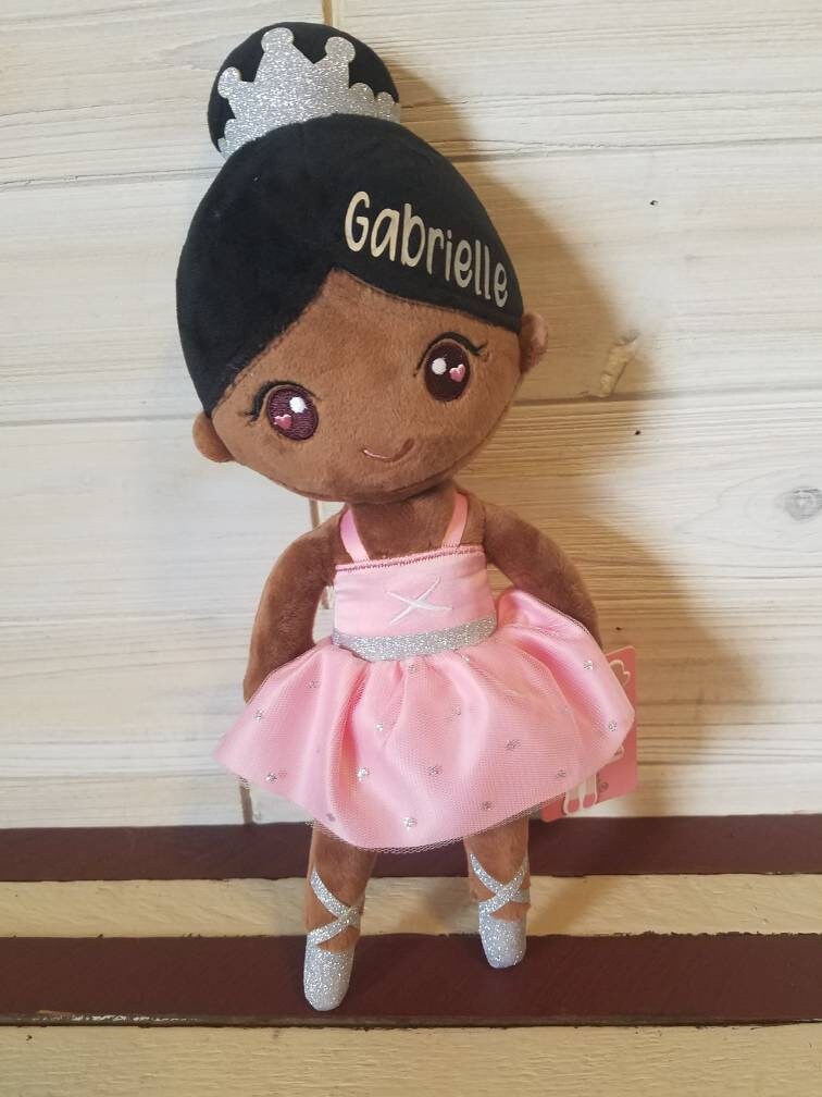 Personalized Baby Doll. Soft plush. White and Brown Skin Baby Etsy