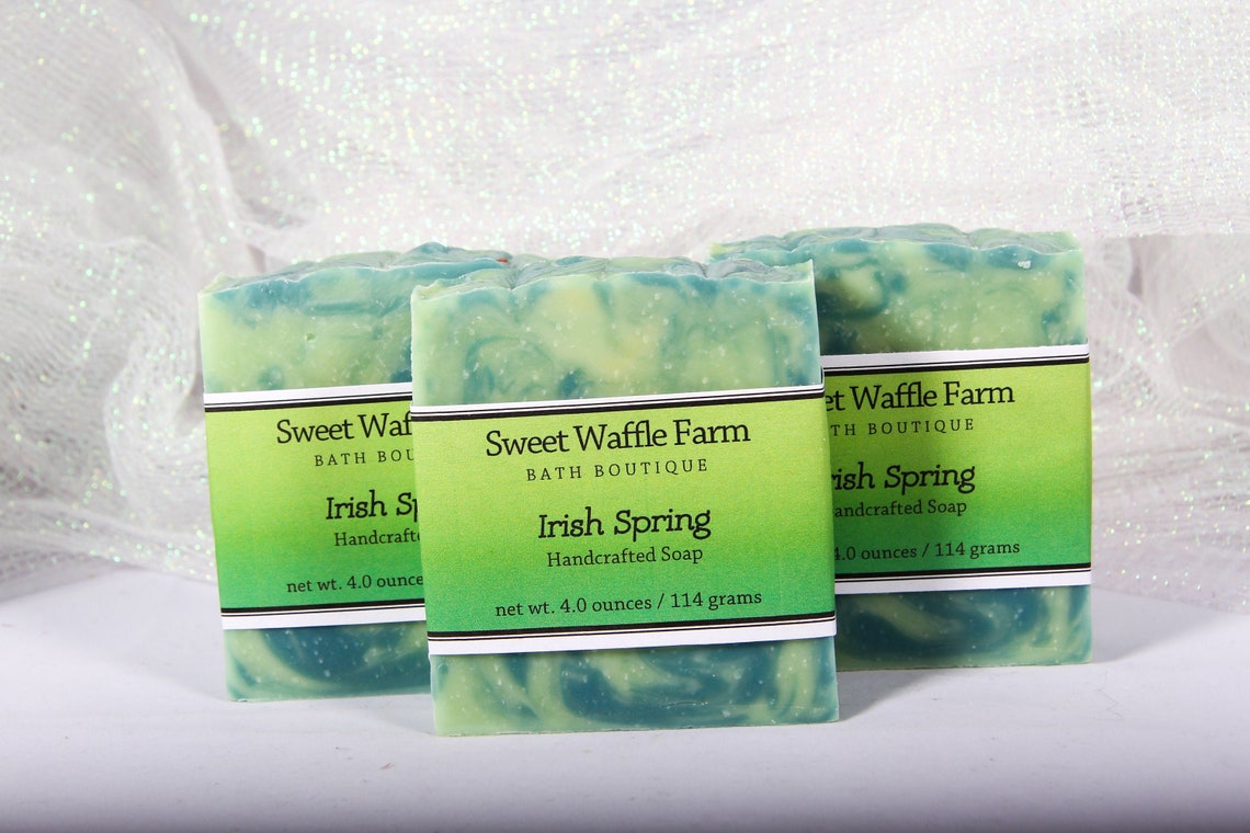 Irish Spring Luxury Soap Artisan Handmade Homemade Etsy