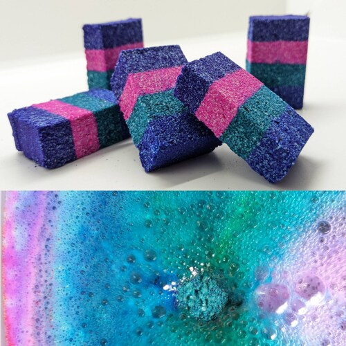 Bath Bomb Embed ASST. COLORS Individual Color Cubes Etsy