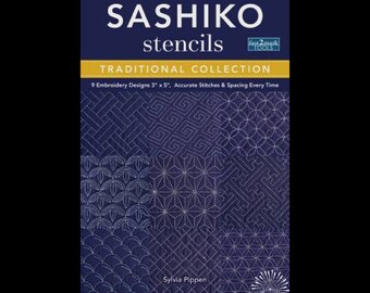 C&T Publishing - Sylvia Pippen - Sashiko Stencils - Book