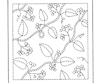 Sashiko Cloth - Pre-Printed - White - Various Patterns