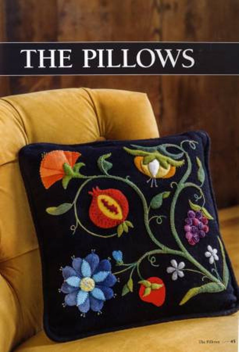 Wool Applique Book Etsy