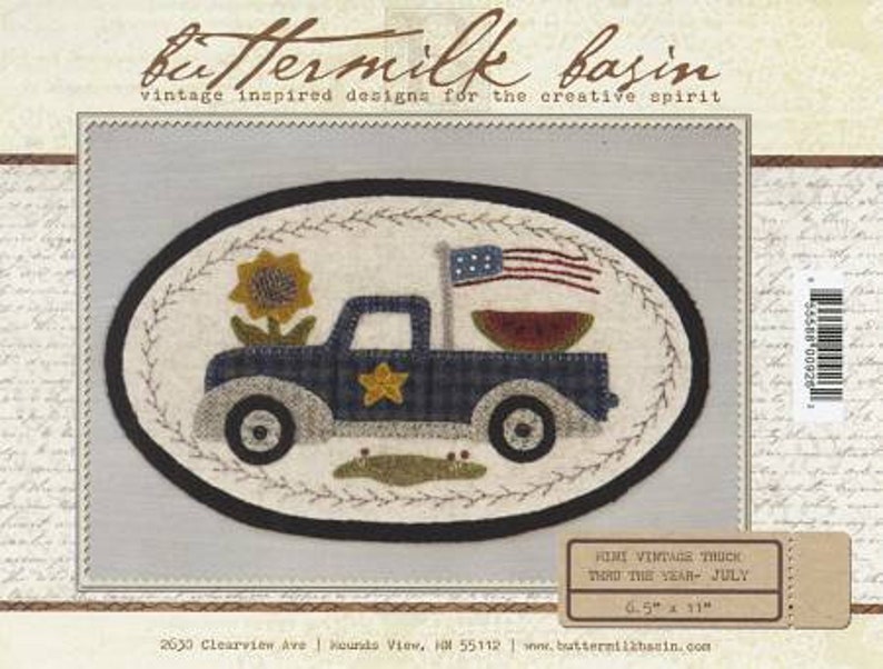 Buttermilk Basin Mini Vintage Truck Thru the Year July Etsy