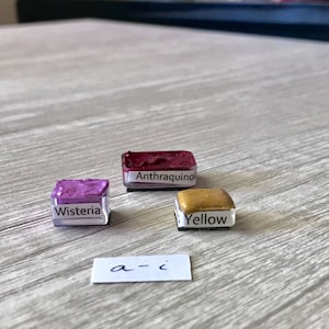 1 of 3 (A - I) Daniel Smith Watercolor Pans with Labels and Magnets Create Your Own Watercolor Palette Watercolor Set 1 ml Listing 1