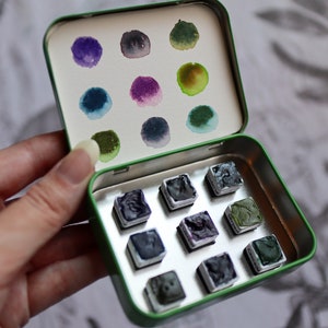 Daniel Smith Color Shifting Professional Watercolor Palette Set of 9 with Tin