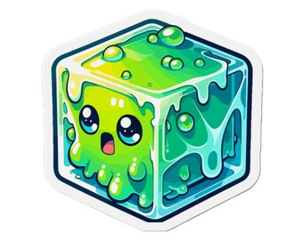 Gelatinous Cube Die-Cut Magnet