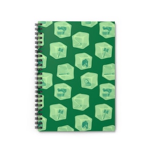 Gelatinous Cube Spiral Notebook - Ruled Line