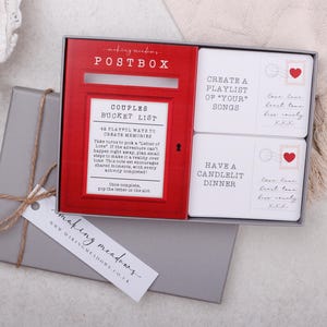 Couples Bucket List Postbox Gift Box Date night ideas