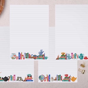 bookshelf A5 letter writing paper set